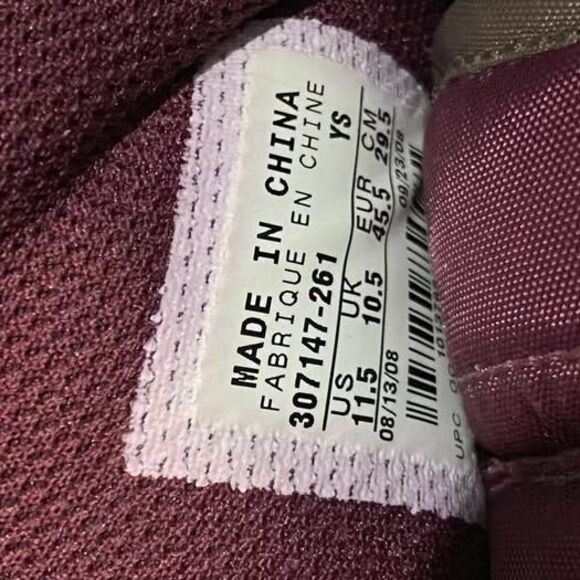 2008 Nike Terminator Plaid Hightop’s Brown & Maroon Plaid Sneakers Size 11.5 - Picture 7 of 9